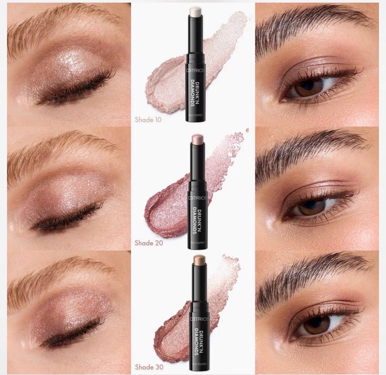 Топпер для век в стике Drunk'n Diamonds Jelly Topper, 010 Moonlight Glow 10