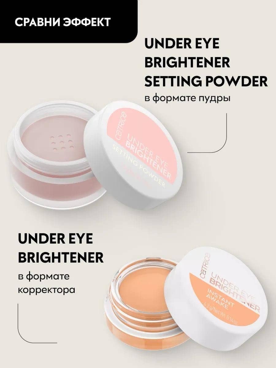 Пудра рассыпчатая для области вокруг глаз Under Eye Brightener Setting Powder, 010 Light Rose, 2.3 г 4
