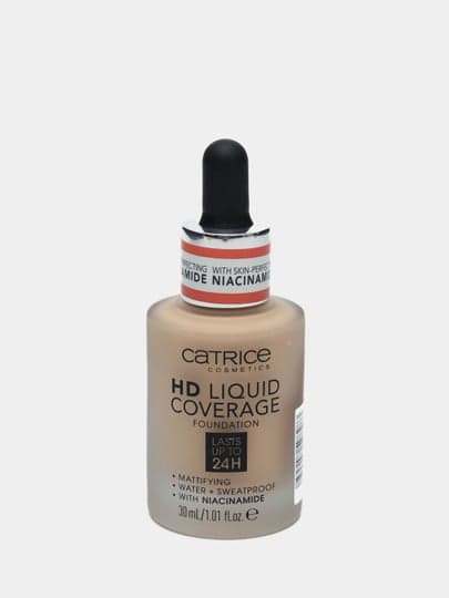 Тональная основа HD Liquid Coverage Foundation, 010 Light Beige светло-бежевый