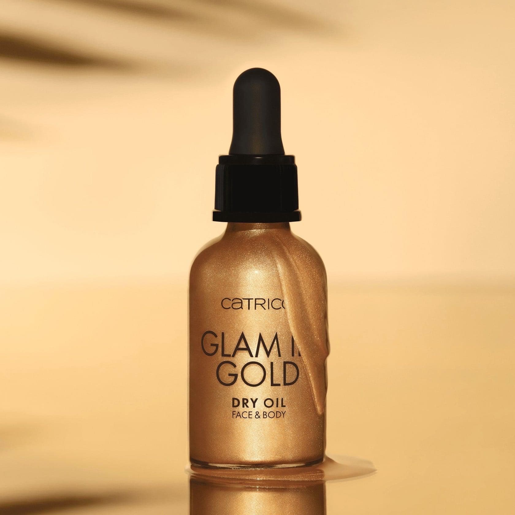 Масло для лица и тела с шиммером Catrice Glam In Gold 30 мл