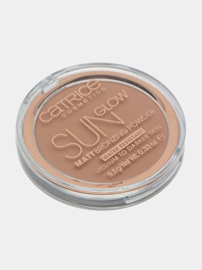 Пудра компактная Sun Glow Matt Bronzing Powder с эффектом загара матирующая, 035 Universal Bronze
